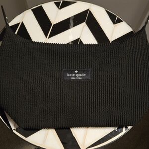 Kate Spade Textured Black Make Up bag